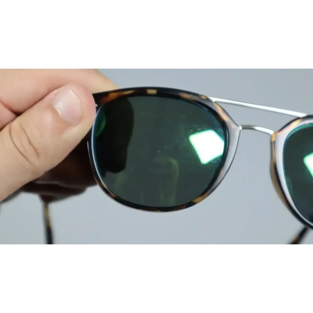 Columbia Firecamp Polarized Sunglasses Matte Tortoise Green Flash 52mm
